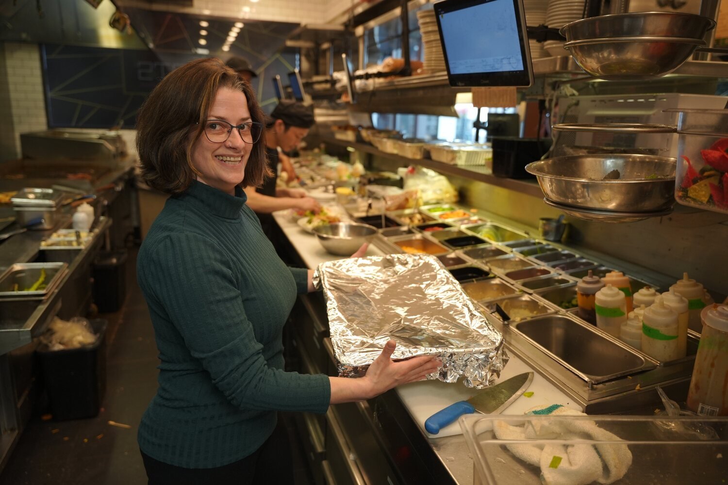 A prepared catering order from The Flats