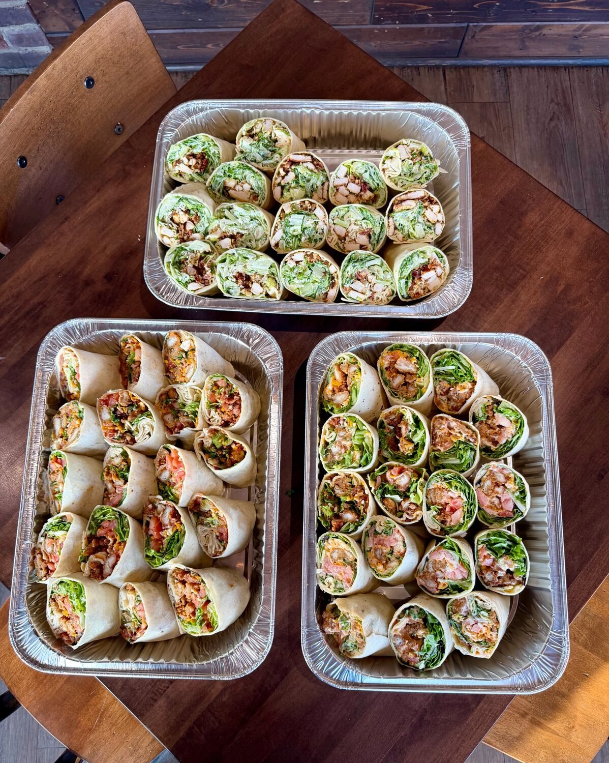 The Flats catering ready for a group